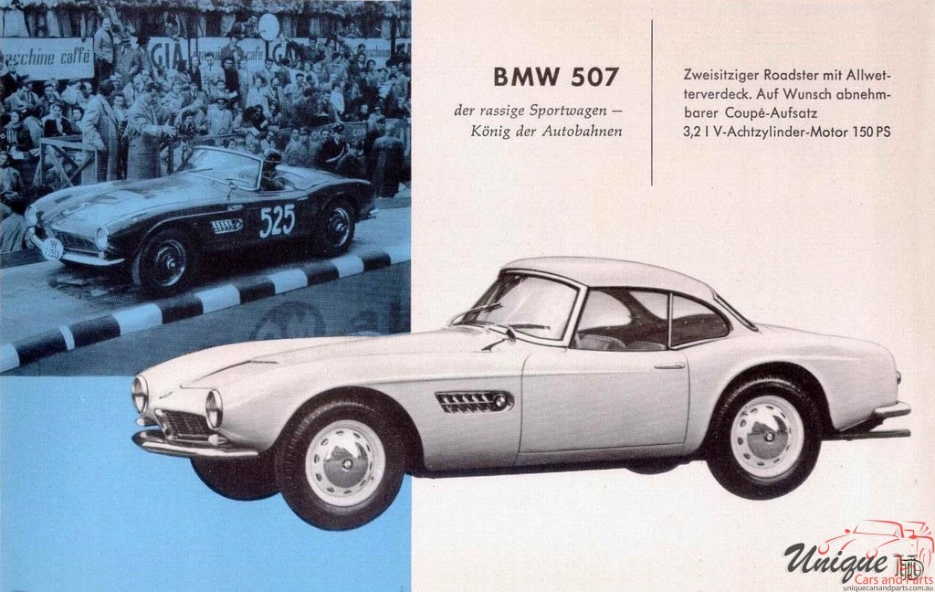 1957 BMW Full-Line All Models Brochure Page 1